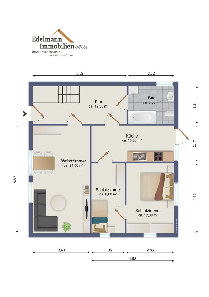 Einfamilienhaus zum Kauf provisionsfrei 374.990 € 4 Zimmer 106 m²<br/>Wohnfläche 951 m²<br/>Grundstück Wieck / Darßer Ort 18375