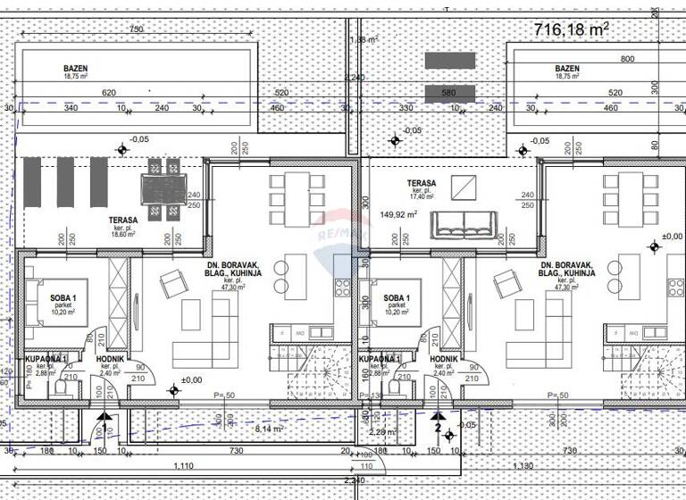 Doppelhaushälfte zum Kauf 680.000 € 5 Zimmer 180 m² 120 m² Grundstück Malinska-Dubasnica 51511