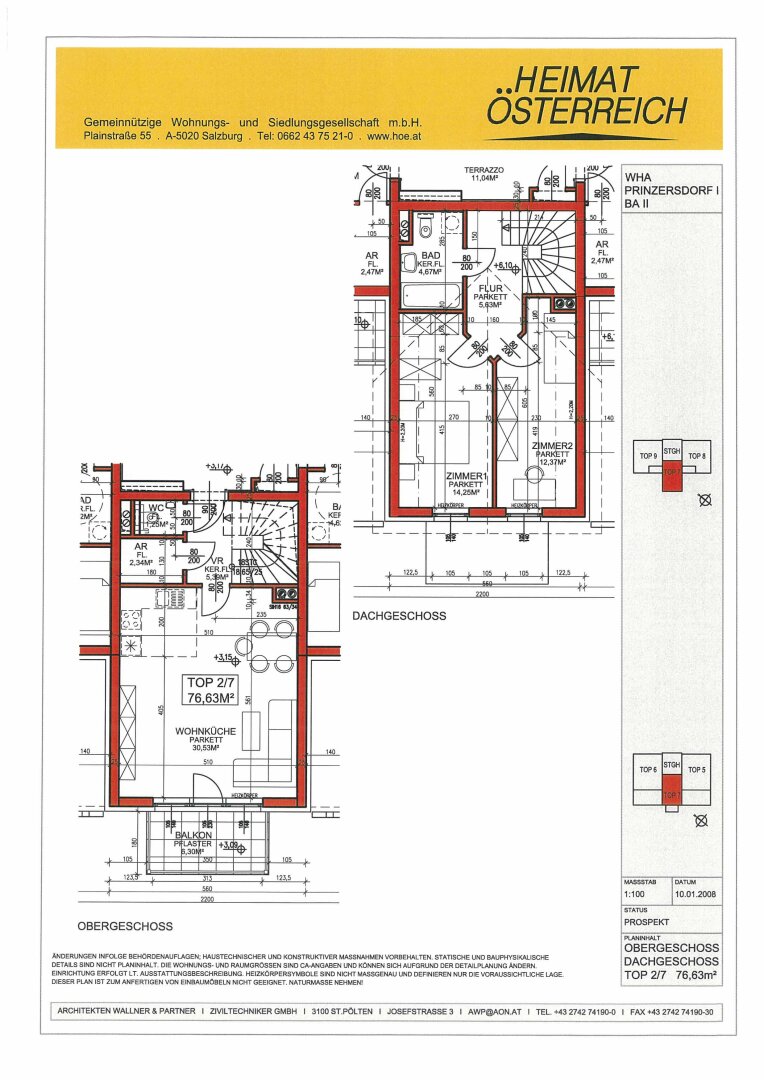 Maisonette zur Miete 893 € 3 Zimmer 78,9 m²<br/>Wohnfläche Raiffeisenstraße Prinzersdorf 3385