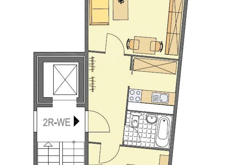 Wohnung zur Miete 285 € 2 Zimmer 48,4 m² 2. Geschoss frei ab 01.05.2026 Ahornstraße 9 Lusan Gera 07549