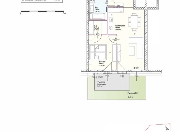 Wohnung zum Kauf - Erstbezug 249.000 € 2 Zimmer 56,4 m² EG Kabanenweg Neulengbach 3040