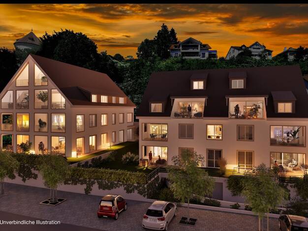 Wohnung zum Kauf - Erstbezug provisionsfrei 1.140.000 € 3,5 Zimmer 97 m² 2. Geschoss Überlingen Überlingen 88662