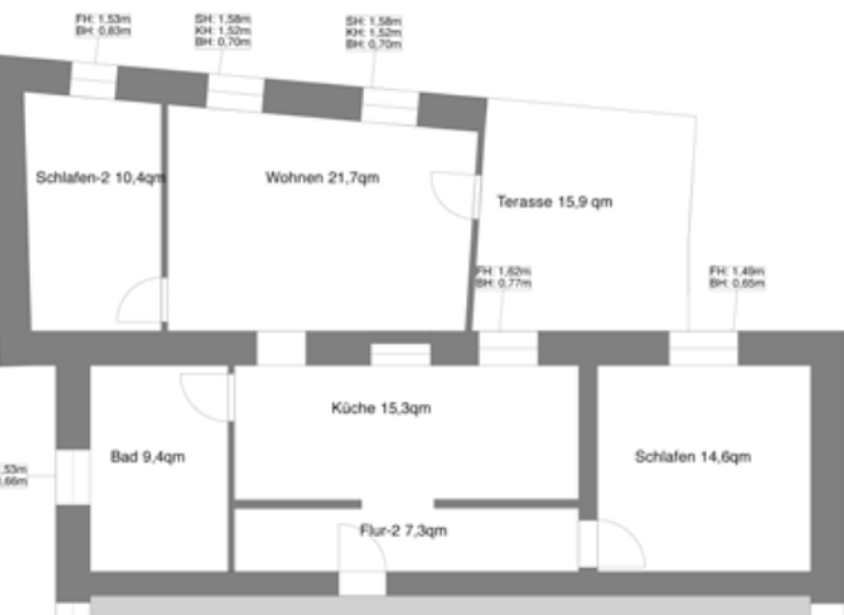 Wohnung zur Miete 500 € 3 Zimmer 82,7 m² Niederplanitz Zwickau 08062