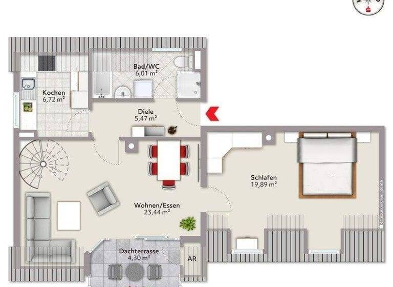 Wohnung zum Kauf 229.000 € 3 Zimmer 86 m² 2. Geschoss Winkelhaid 90610
