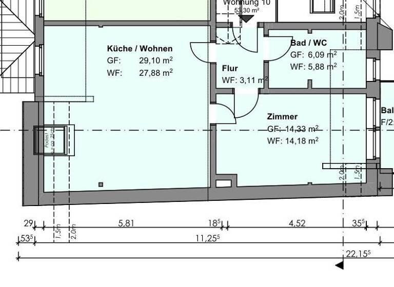 Wohnung zur Miete 355 € 2 Zimmer 53,3 m²<br/>Wohnfläche Dachgeschoss, 4.<br/>Geschoss ab sofort<br/>Verfügbarkeit Zietenstr. 42 Sonnenberg Chemnitz 09130