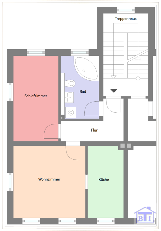 Wohnung zur Miete 285 € 2 Zimmer 64 m²<br/>Wohnfläche EG<br/>Geschoss Zittau Zittau 02763