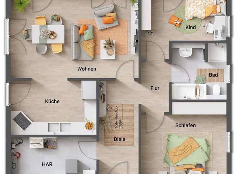 Haus zum Kauf provisionsfrei 404.095 € 3 Zimmer 92 m² 829 m² Grundstück Bennhausen 67808