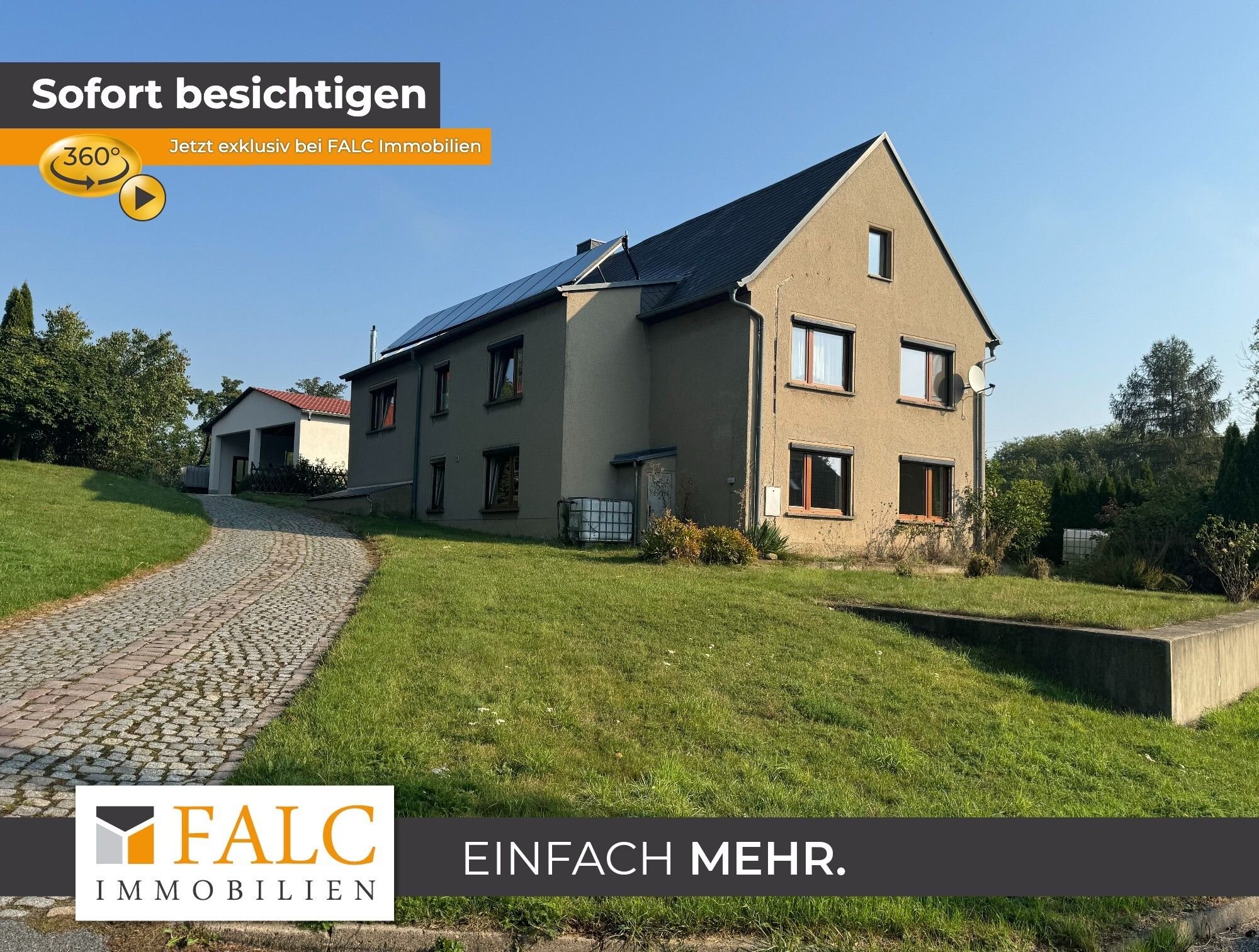 Einfamilienhaus zum Kauf 129.000 € 8 Zimmer 256,4 m²<br/>Wohnfläche 700 m²<br/>Grundstück Wettersdorf Roßwein 04741