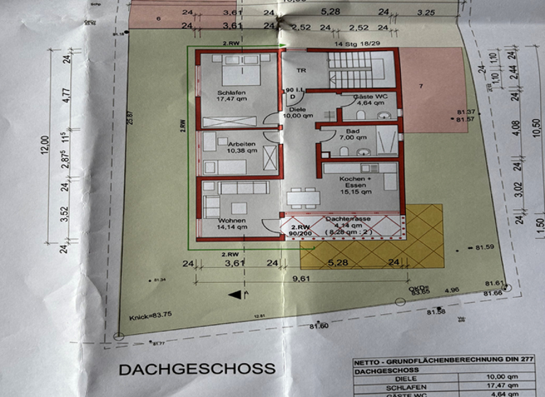 Wohnung zur Miete 1.245 € 3,5 Zimmer 83 m² 1. Geschoss frei ab 01.05.2026 Frintrop Essen 45359