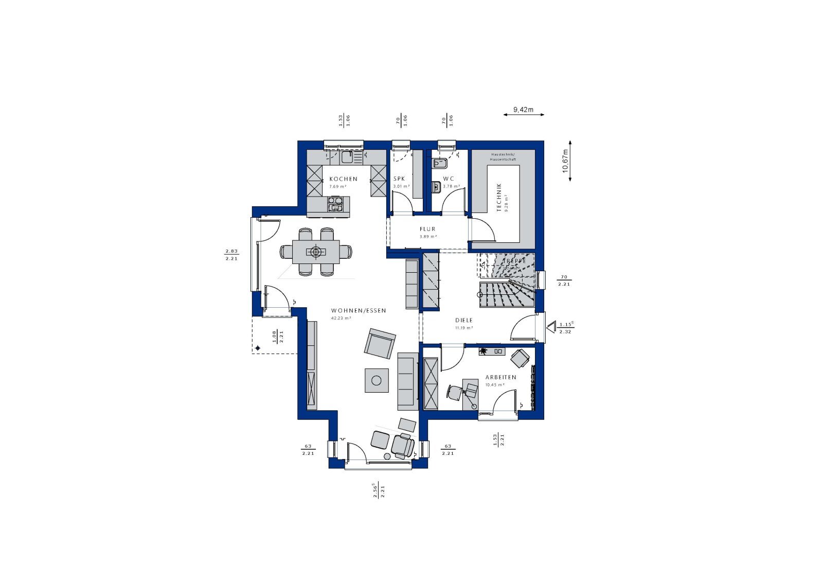 Einfamilienhaus zum Kauf 1.136.965 € 5,5 Zimmer 181 m²<br/>Wohnfläche 602 m²<br/>Grundstück Daisendorf 88718