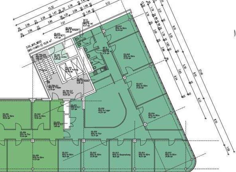 Bürofläche zur Miete provisionsfrei 10 € 340,7 m² Bürofläche Wilsdruffer Vorstadt/Seevorstadt-West Dresden 01067