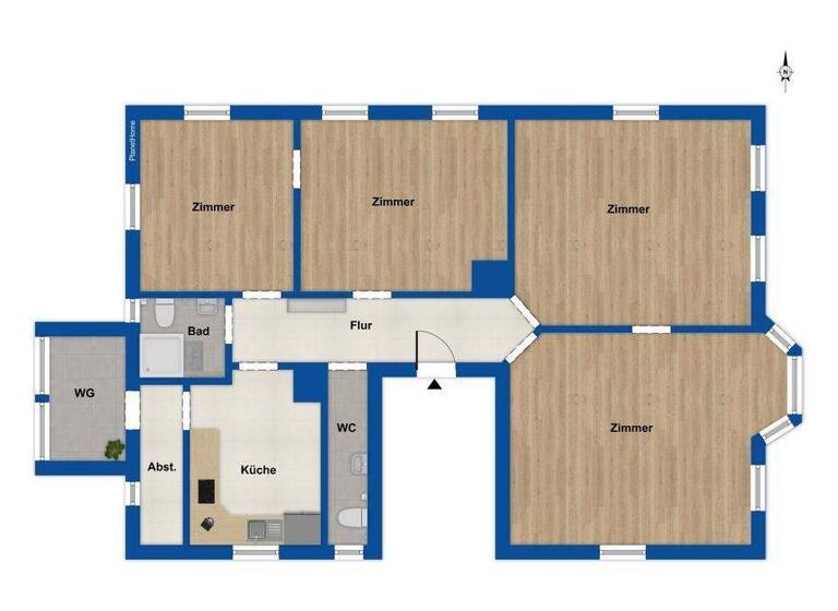 Wohnung zum Kauf 498.000 € 4 Zimmer 96,5 m² 1. Geschoss Degerloch Stuttgart 70597