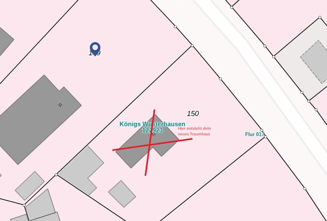 Grundstück zum Kauf provisionsfrei 275.000 € 623 m²<br/>Grundstück Gartenstraße 12 Kernstadt Königs Wusterhausen 15711