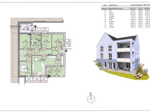 Wohnung zum Kauf 355.000 € 4 Zimmer 110 m² 3 Geschosse Altentreptow Altentreptow 17087