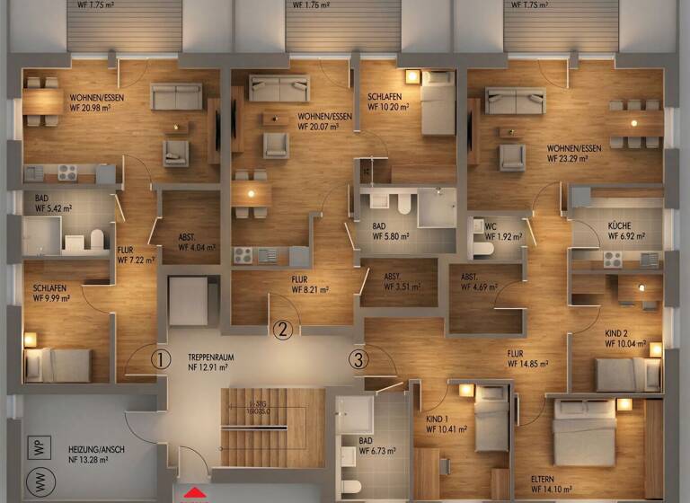 Mehrfamilienhaus zum Kauf provisionsfrei als Kapitalanlage geeignet 2.390.000 € 562 m² 1.100 m² Grundstück Altenhagen Bielefeld 33729