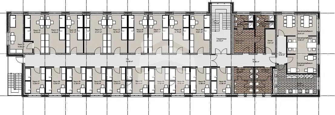 Bürofläche zur Miete 10 € 454,5 m²<br/>Bürofläche ab 454,5 m²<br/>Teilbarkeit Rosenowstraße 26 Mockau - Süd Leipzig 04357