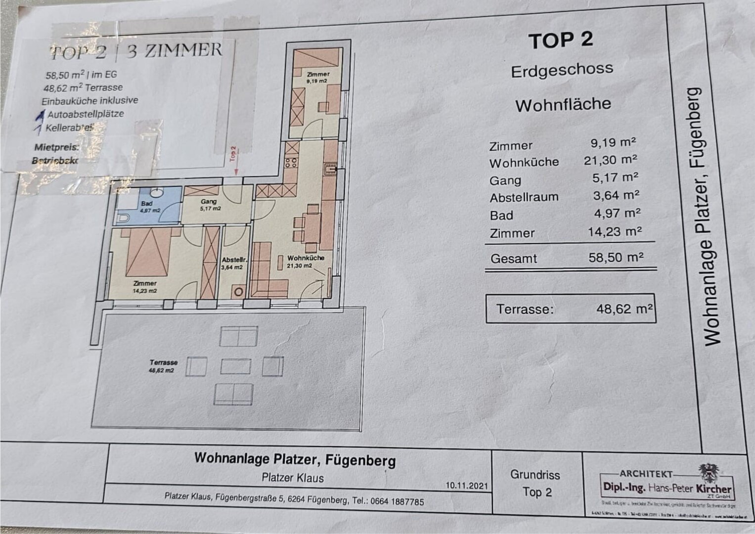 Wohnung zur Miete 980 € Fügenberg 6264