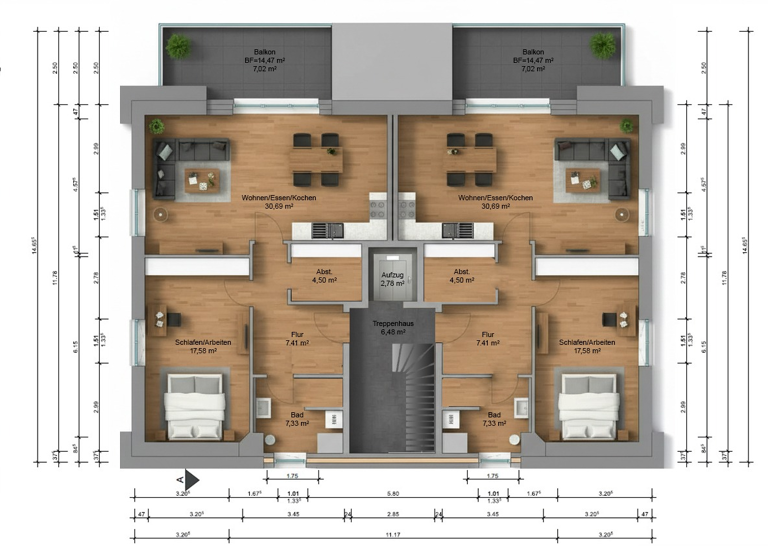 Wohnung zur Miete 1.206 € 2 Zimmer 77,8 m² Geschoss 2/3 frei ab 01.06.2026 Cuxhavener Straße 133 Neukloster Buxtehude 21614
