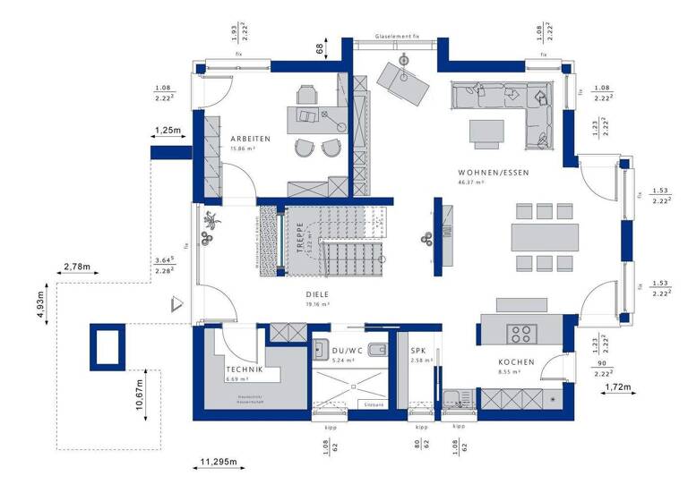 Villa zum Kauf 705.158 € 6 Zimmer 210,7 m² 675 m² Grundstück Lütgenhof Dassow 23942