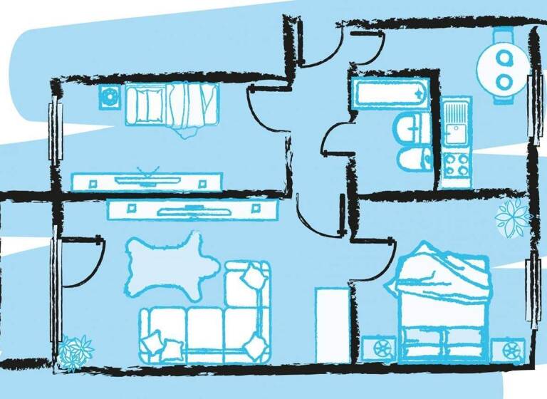 Wohnung zur Miete 300 € 3 Zimmer 61,3 m² 3. Geschoss Friedrich-Grasow-Straße 29 Hohenstücken Brandenburg 14772