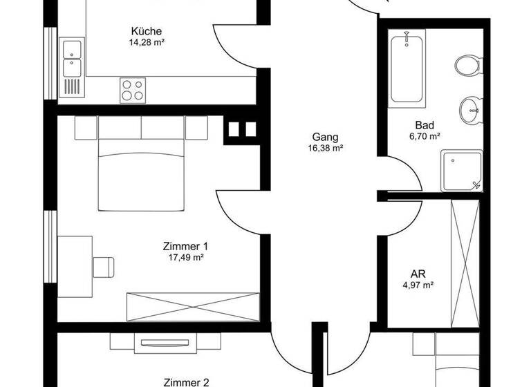 Wohnung zum Kauf 325.000 € 3 Zimmer 1. Geschoss Lindauer Straße 34 Hörbranz 6912