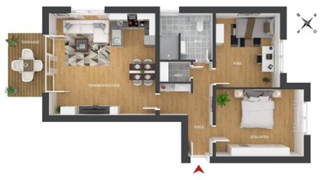 Studio zum Kauf 319.000 € 3 Zimmer 77 m²<br/>Wohnfläche EG<br/>Geschoss Niederrodenbach Rodenbach 63517