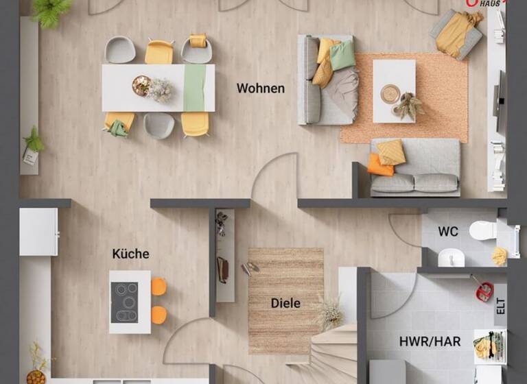 Einfamilienhaus zum Kauf provisionsfrei 396.888 € 4 Zimmer 134,1 m² 912 m² Grundstück Oldenswort 25870