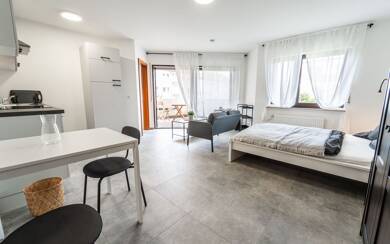 Wohnung zur Miete Wohnen auf Zeit 1.090 € 1 Zimmer 35 m² frei ab 31.08.2025 Brühlstr. 0 Leere Wasen/Hulb/Stöckach/Blumenmahden Böblingen 71034