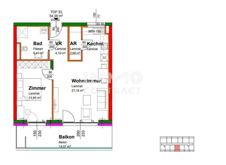 Wohnung zum Kauf - Erstbezug provisionsfrei 196.218 € 2 Zimmer Krems an der Donau 3500