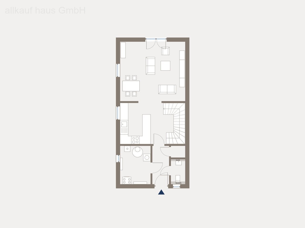 Doppelhaushälfte zum Kauf 237.999 € 3 Zimmer 120 m²<br/>Wohnfläche 610 m²<br/>Grundstück Legefeld Weimar 99428