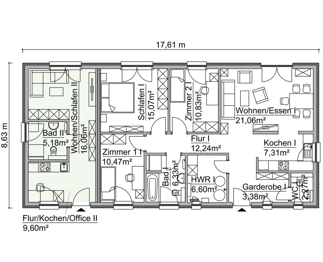 Bungalow zum Kauf 495.900 € 5 Zimmer 126 m²<br/>Wohnfläche 1.000 m²<br/>Grundstück Zossen Zossen 15806