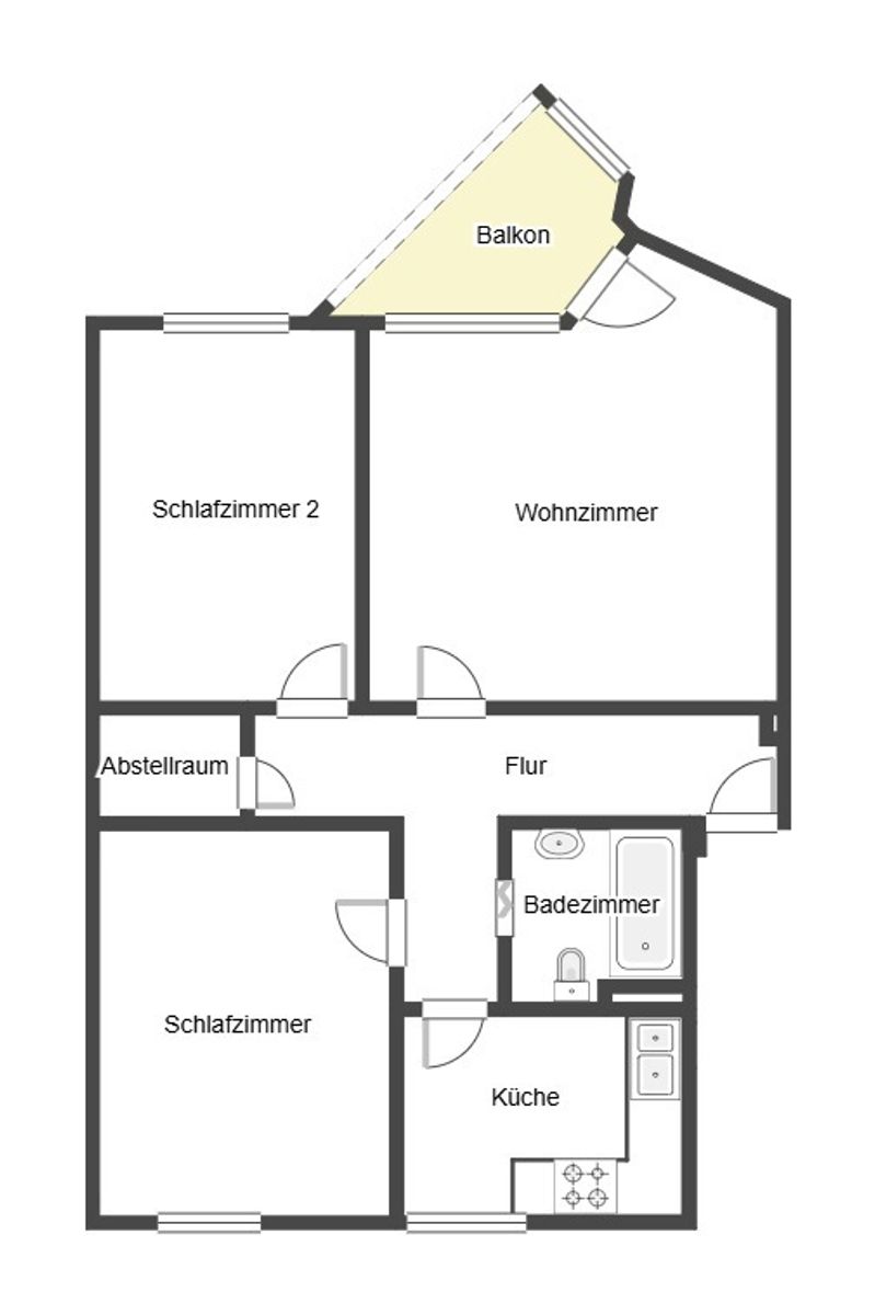 Immobilie zum Kauf als Kapitalanlage geeignet 179.000 € 3 Zimmer 80 m²<br/>Fläche Mühlenberg Hannover 30457