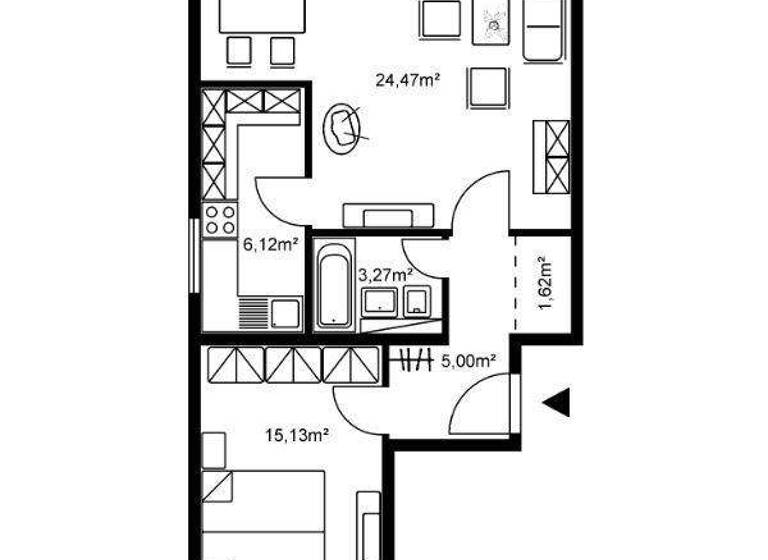 Wohnung zur Miete 745 € 2 Zimmer 61 m² 14. Geschoss frei ab sofort Hans-Böckler-Straße 2 Dotzheim Wiesbaden 65199