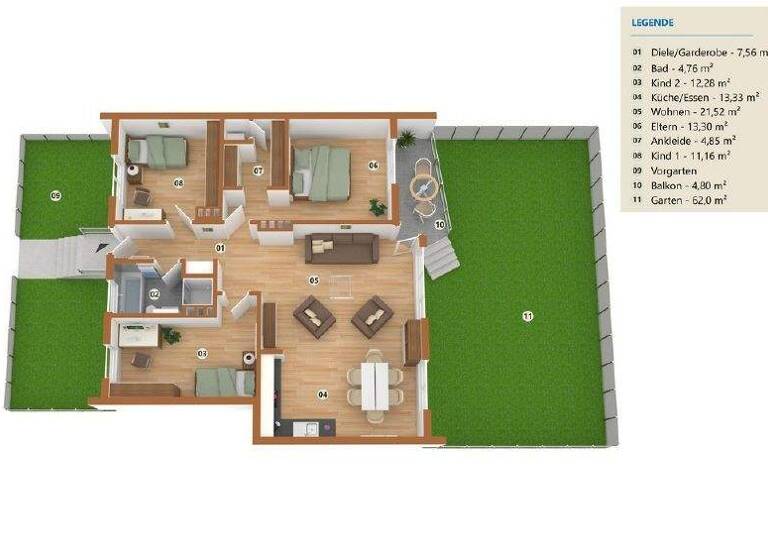 Wohnung zur Miete 1.069 € 4 Zimmer 92 m² frei ab sofort Liebigstr. 1g Innenstadt Minden 32425