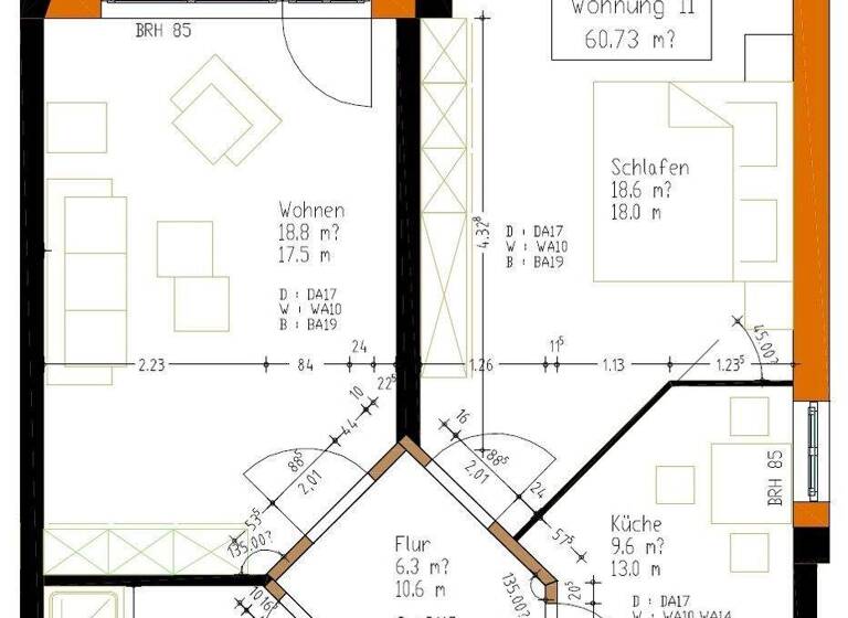 Wohnung zur Miete 430 € 2 Zimmer 60,7 m² 1. Geschoss frei ab 01.03.2026 Straße der Einheit 7 Weißenberg 02627