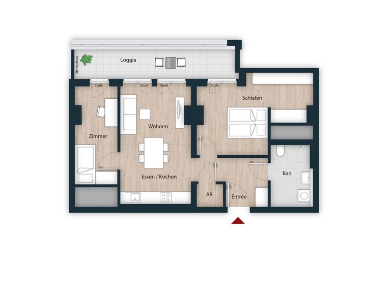 Wohnung zum Kauf 666.942 € 3 Zimmer 76,7 m²<br/>Wohnfläche 1.<br/>Geschoss 30.09.2030<br/>Verfügbarkeit Wandererstraße 80 Seeleinsbühl Nürnberg 90431