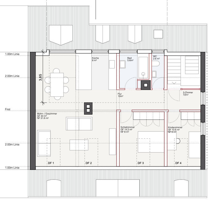 Wohnung zum Kauf 349.000 € 3 Zimmer 65 m²<br/>Wohnfläche 5.<br/>Geschoss Kollnau Waldkirch / Kollnau 79183