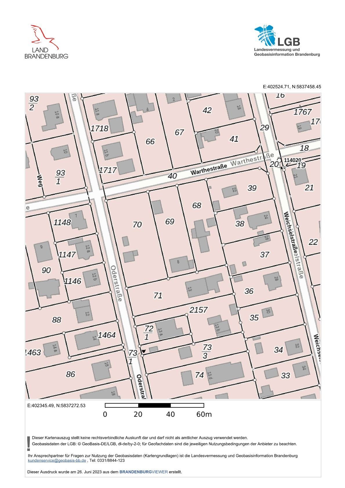 Grundstück zum Kauf 361.000 € 974 m²<br/>Grundstück Warthestraße (8) Friedenstal Bernau 16321