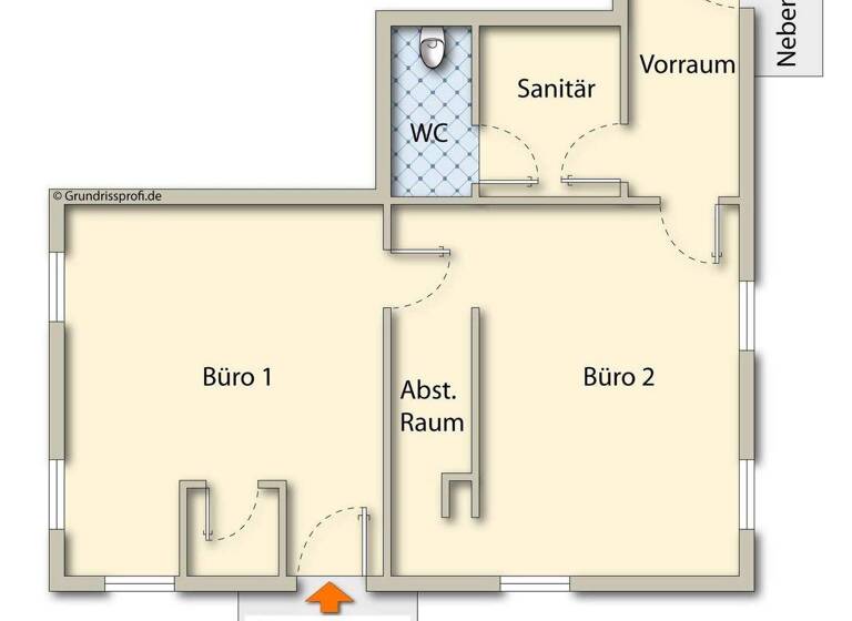 Bürofläche zur Miete 9,60 € 2 Zimmer 60 m² Bürofläche Bach 9623