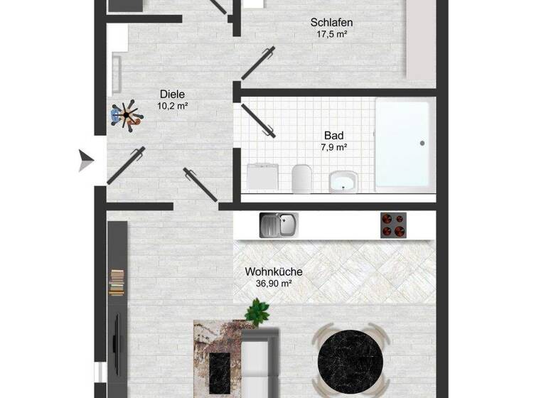 Wohnung zur Miete 1.120 € 3 Zimmer 82 m² frei ab 01.05.2026 Wolfersdorf 85395