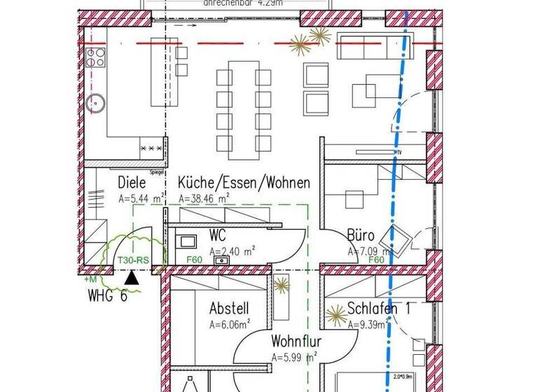 Helle altersgerechte Wohnung im KFW 40 Energiesparhaus Nähe Porta Nigra - an den Krankenhäusern