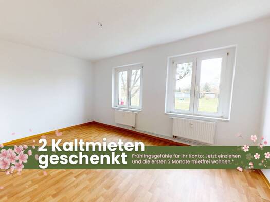 Wohnung zur Miete 349 € 3 Zimmer 68,6 m² 2. Geschoss frei ab sofort Waldstraße 20 Lutherstadt Wittenberg Wittenberg 06886