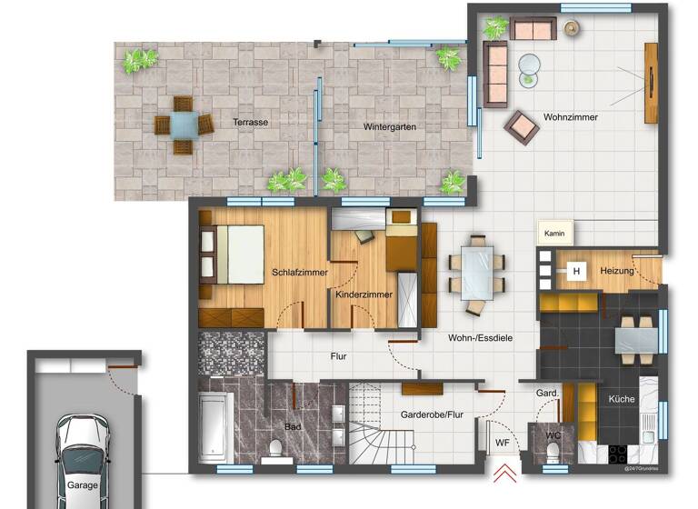 Einfamilienhaus zum Kauf 579.000 € 6 Zimmer 250 m² 962 m² Grundstück Lessingstraße 3 Sottrum 27367
