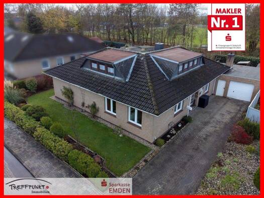 Bungalow zum Kauf 245.000 € 6 Zimmer 142,2 m² 786 m² Grundstück Twixlum Emden 26723