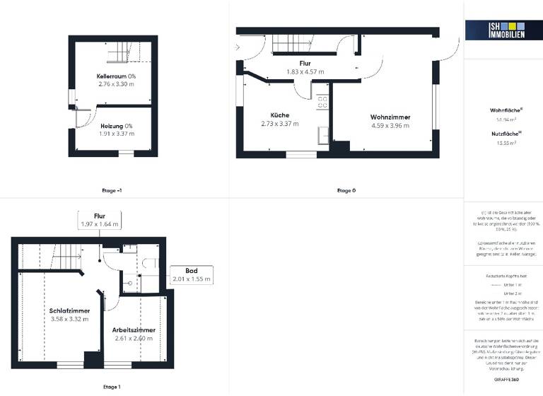 Reihenendhaus zum Kauf 149.000 € 3 Zimmer 50 m² 179 m² Grundstück Stade 21680