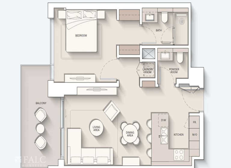 Wohnung zum Kauf - Erstbezug provisionsfrei 570.322 € 2 Zimmer 74,4 m² Dubai 00000
