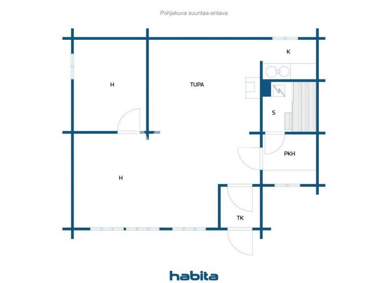 Haus zum Kauf 59.000 € 2 Zimmer 55 m² 11.320 m² Grundstück Kreiviläntie 332 Forssa 31110