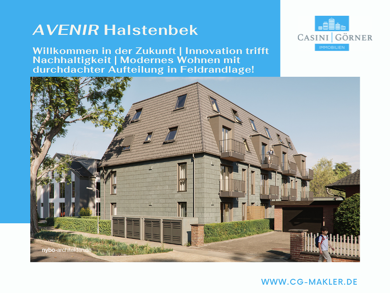 Wohnung zum Kauf - Erstbezug provisionsfrei 398.000 € 3 Zimmer 66 m² EG Halstenbek 25469