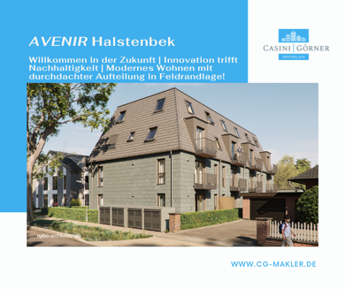 Wohnung zum Kauf - Erstbezug provisionsfrei 398.000 € 3 Zimmer 66 m² EG Halstenbek 25469