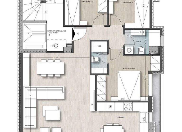 Studio zum Kauf 575.000 € 4 Zimmer 116 m² 8. Geschoss Thessaloniki